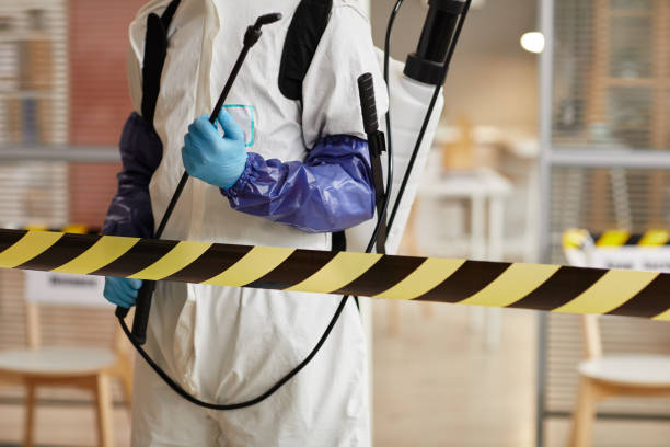 Professional Biohazard Cleanup technician working in Tallulah Falls, GA